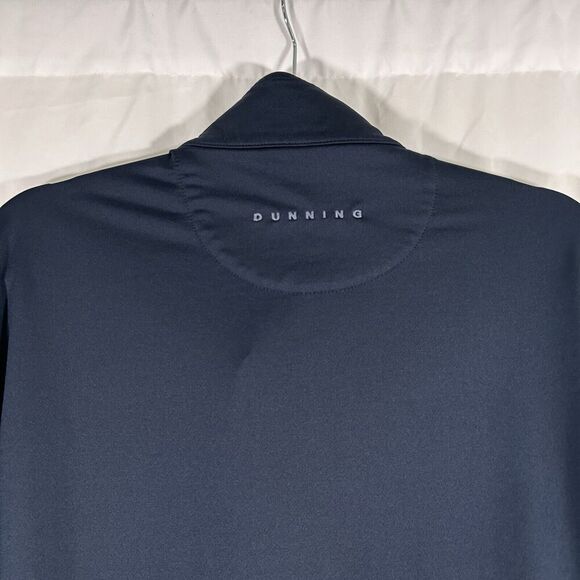 Dunning Golf Sweater men's XL Navy Blue Turtleneck 1/4 Zip Long Sleeve Pullover - Picture 8 of 8